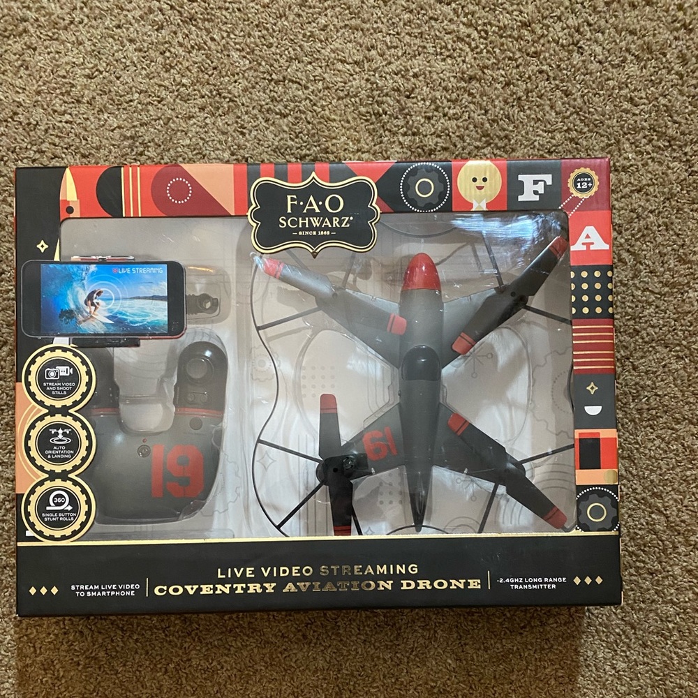 - Fao schwarz drone brand new.